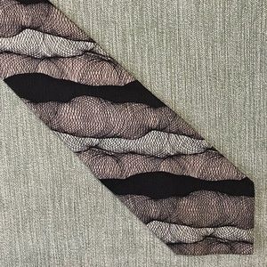 Bica Uomo Spirograph Pattern 💯% Silk Tie Necktie